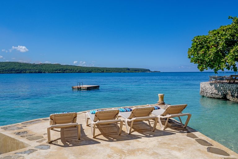 Keela Wee on the Beach in Discovery Bay, Jamaica